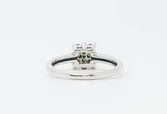 14kt Solid White Gold & Diamond Ring