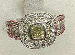 CERTIFIED BRAND NEW LADIES 14K WHITE GOLD AND DIAMOND RING