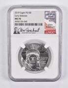 MS70 2019 $100 American Platinum Eagle 1 Oz Platinum ER Everhart NGC