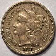 1868 3 Cent Nickel