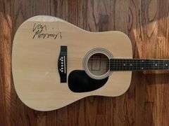 Van Morrison Autographed Huntington Acoustic Guitar BAS