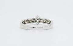14kt Solid White Gold & Diamond Band Ring