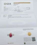GIA CERTIFIED RUBY & DIAMOND RING IN 14KT SOLID GOLD