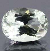 Brilliant 5.38ct platinum green Amethyst