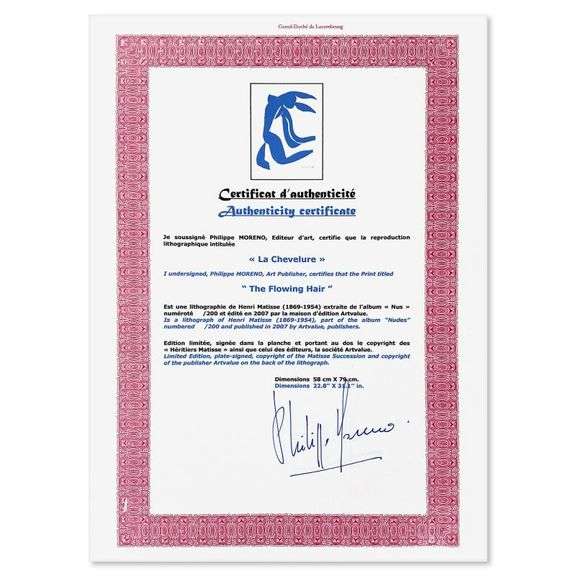 La Chevelure by Henri Matisse (1869-1954)
