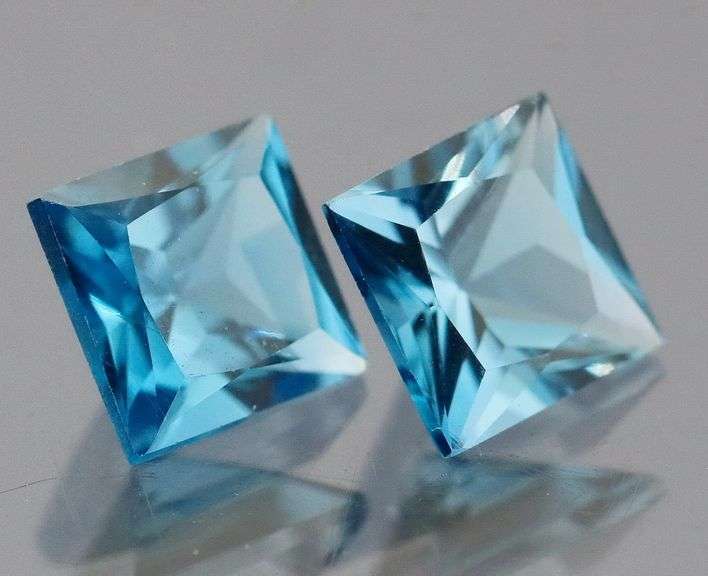 AAA London blue! 1.44ct Topaz pair