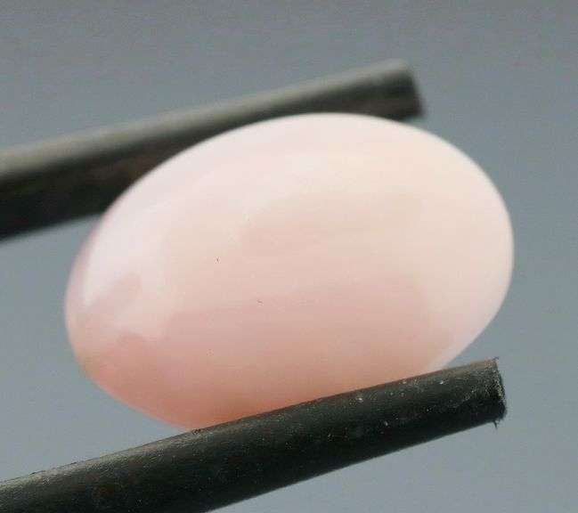 Beautiful 4.45ct coral pink Opal cabochon
