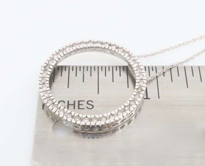 Diamond Circle Necklace