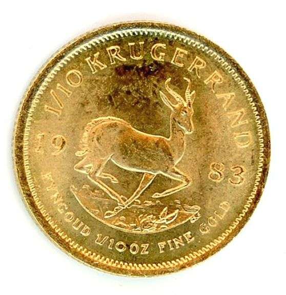 1983 1/10th Ounce Krugerrand Gold Piece