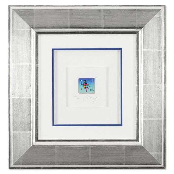 Star Catcher on Blue by Peter Max