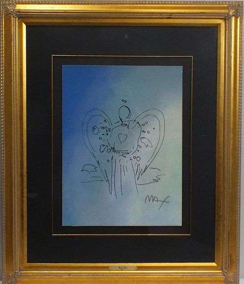 Peter Max, Original painting, mixed media on paper.