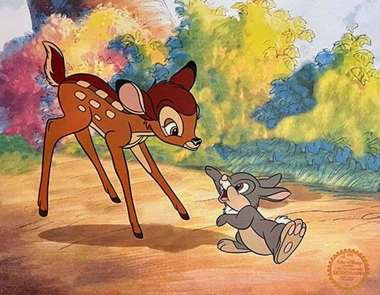 Fantastic Collection of 5 Disney Limited Edition Color Serigraph Cels.