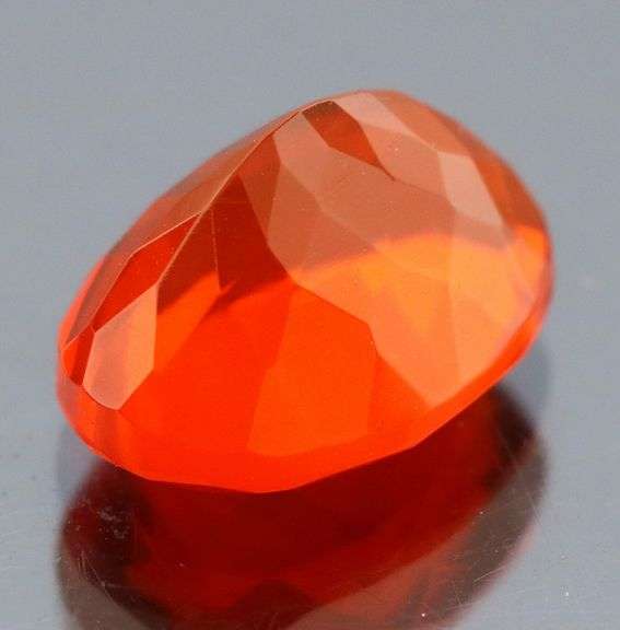 Rich blood orange 3.41ct Mexican Fire Opal