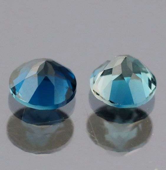 Stunning London blue 1.18ct Brazilian Topaz pair