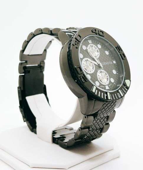 Men's Chronograph SS Geneva Watch