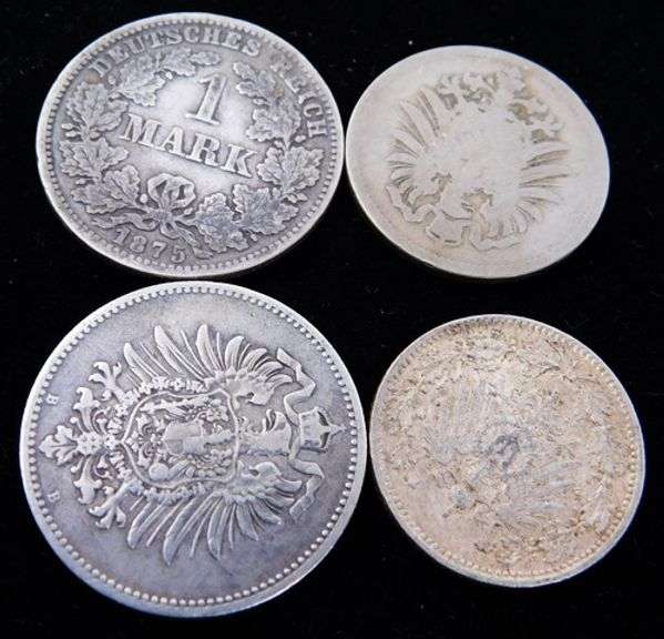 4 Nazi Germany Coins