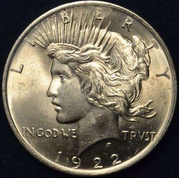1922 Peace Silver Dollar BU