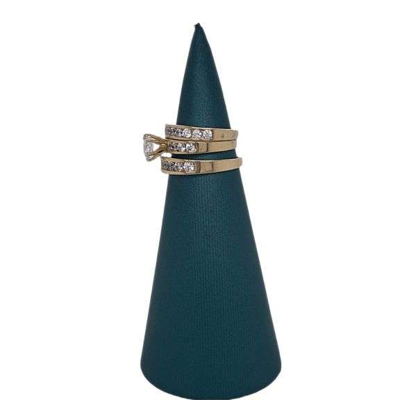 14K Gold Couples wedding Ring Set