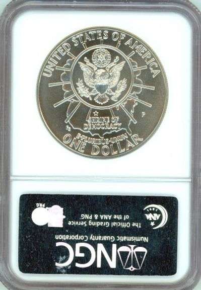 1991 Mount Rushmore Commemorative BU Silver Dollar in NGC MS70