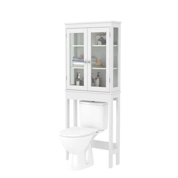 Over the Toilet Storage Cabinet Bathroom 66x22x165cm