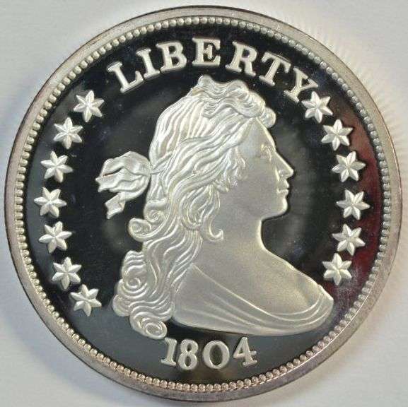 Great 1804 Silver Dollar pure .999 fine silver 2 Troy Oz replica