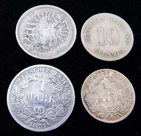 4 Nazi Germany Coins