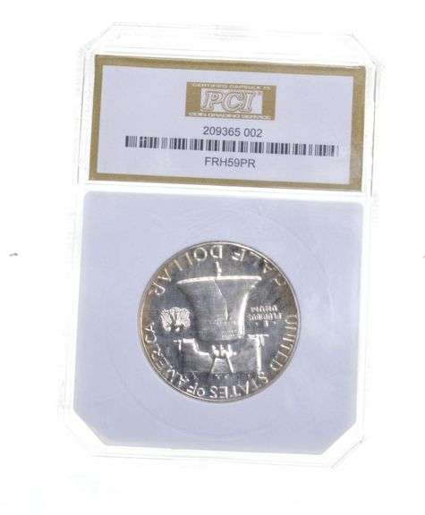 PR68 DCAM 1959 Franklin Half Dollar - Graded PCI