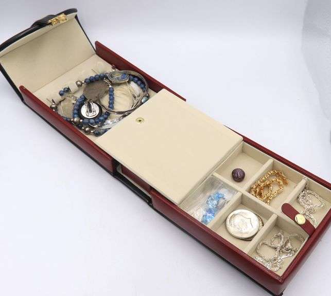 Big Group Lot of Estate Jewelry with Jewelry Box