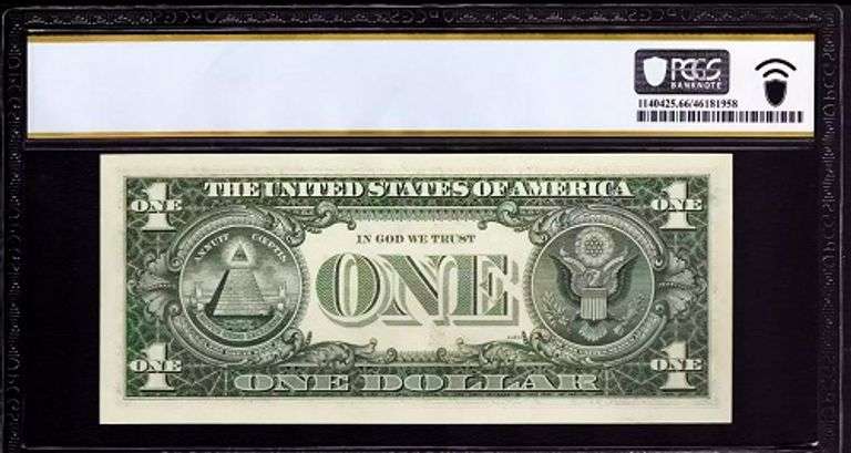 Superb Crisp 1969 $1 Note Richmond Scarce Two Digit Serial Number 00000076 PCGS 66 PPQ!