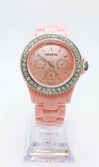 Fancy Pink Geneva & Gemstone Watch