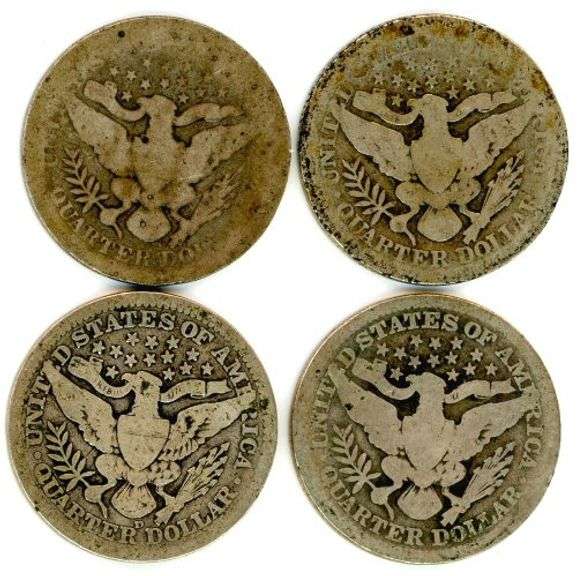 4 Different Barber Quarters