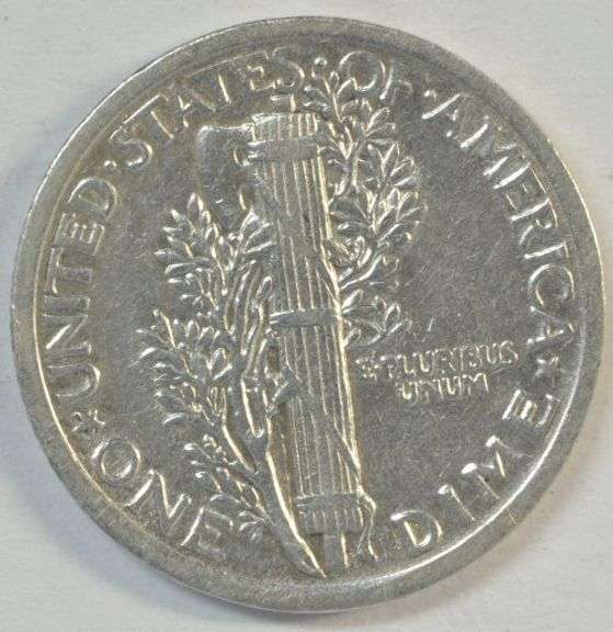 Very high grade 1921-P Mercury Dime. Rare key date in XF