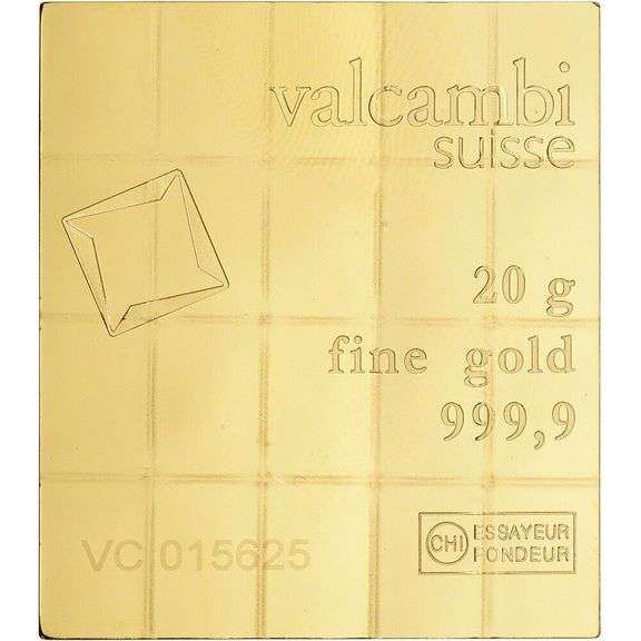 Valcambi Suisse 20x1 Gram Gold CombiBar