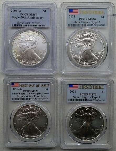 American Eagle 1oz Silver Dollar US Coin (lot of 4)