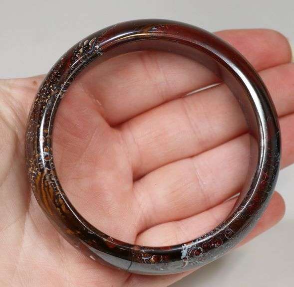 Simply stunning 307ct crystal core Boulder Opal bangle