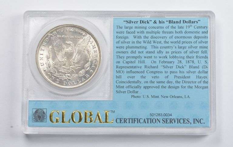 BU 1884-O Morgan Silver Dollar GCSI