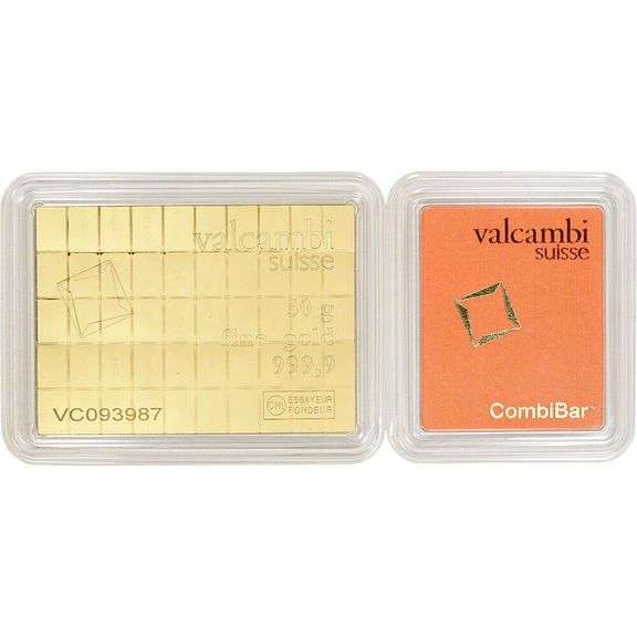 Valcambi 50x1 Gram Gold CombiBar