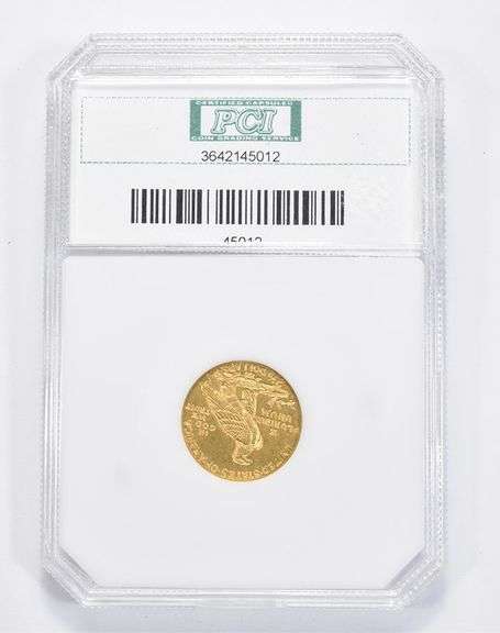 MS67 1911 $2.50 Indian Head Gold Quarter Eagle - Graded PCI
