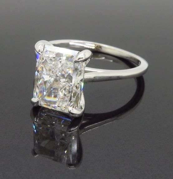3.00CT Radiant Cut Diamond Engagement Ring