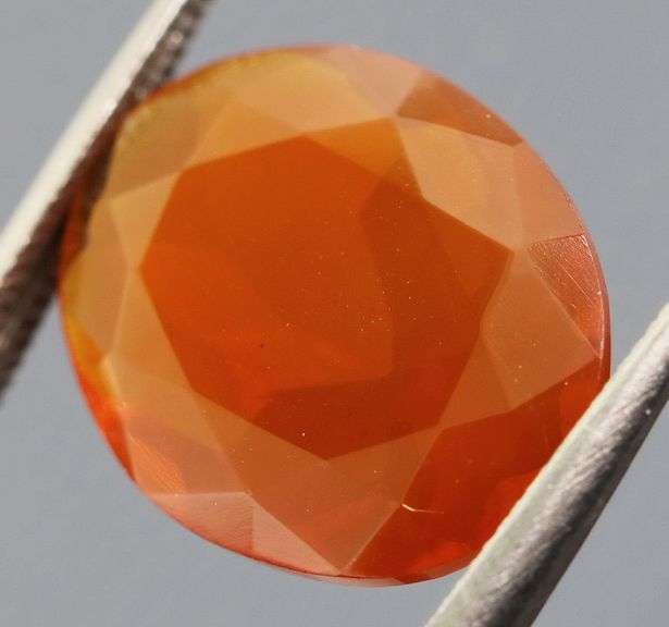 Rich blood orange 4.01ct Mexican Fire Opal