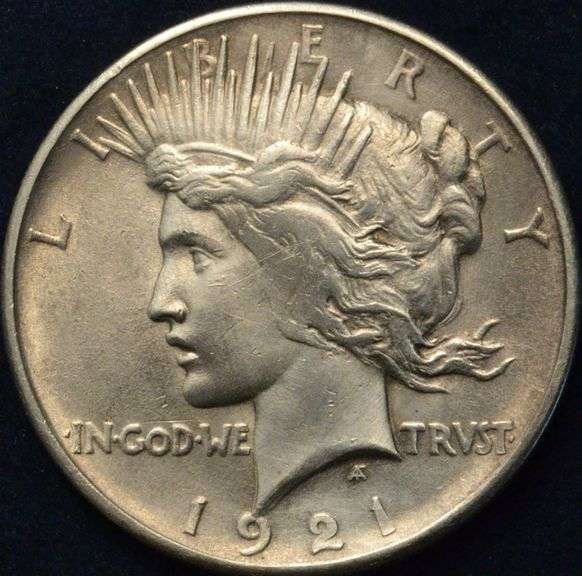 1921 High Relief Peace Silver Dollar