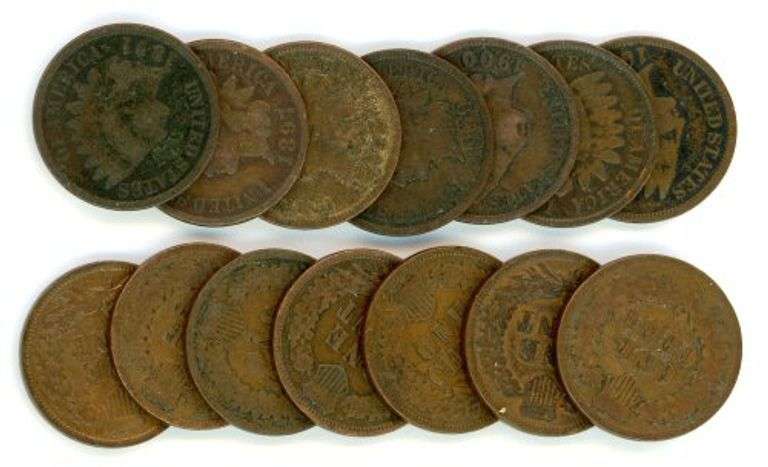 14 Different Indian Head Cents