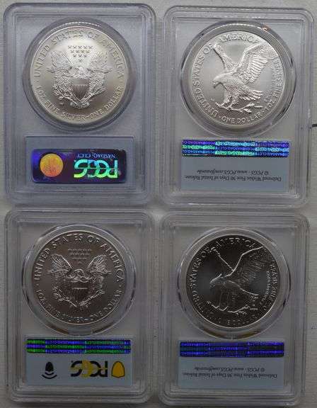 American Eagle 1oz Silver Dollar US Coin (lot of 4)