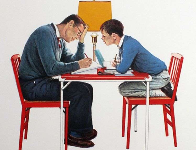 Extremely rare and collectable hand signed Norman Rockwell