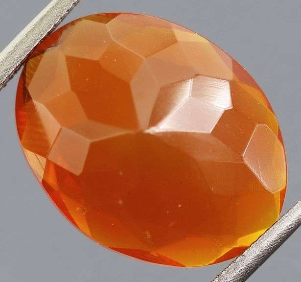 Rich blood orange 4.01ct Mexican Fire Opal