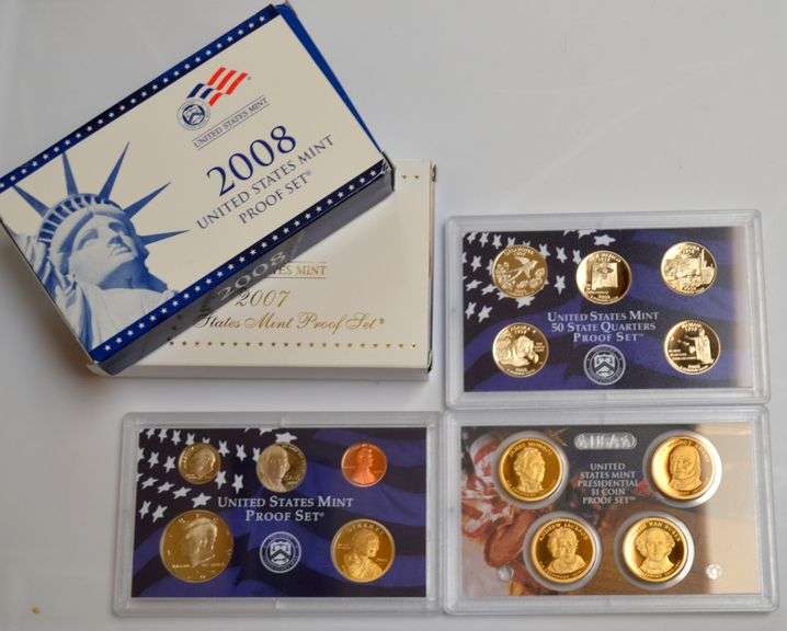 2007 & 2008 US Proof Sets