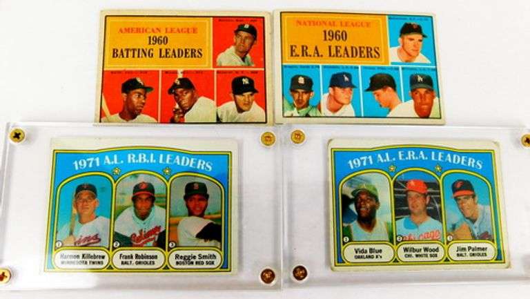 4 Topps Leaders Baseball Cards
