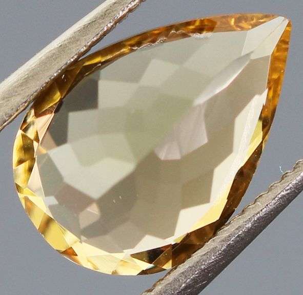 Glistening 1.53ct pear cut Heliodor Beryl