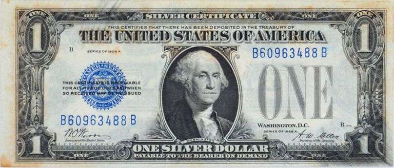 Series 1928 A Funnyback Silver Certificate