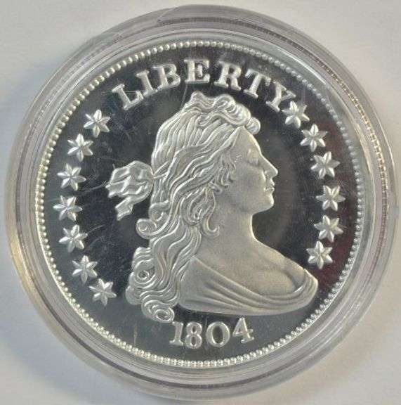 Great 1804 Silver Dollar pure .999 fine silver 2 Troy Oz replica